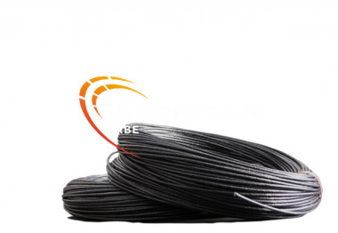 CABLE SIF-GL SILICONE TRESSE 0.5 NOIR CUIVRE NU