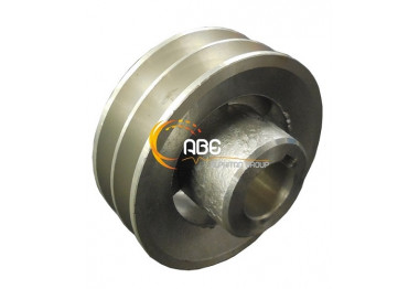 2 GROOVE PULLEY - DIAM 63 / BORE 19