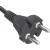 Cable with moulded on plug